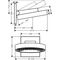HG Kopfbrause Rainfinity 250 1jet EcoSmart, Wandmontage chrom