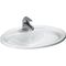Laufen Einbauwaschtisch LAUFEN PRO B 560x440mm mit Überlauf und Hahnloch weiß