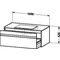 Duravit Waschtischunterbau KETHO 550x1000x426mm weiß hochglanz