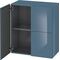 Duravit Halbhochschrank L-CUBE 700x363x800mm stone blue hochglanz
