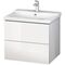 Duravit Waschtischunterbau L-CUBE 620x481x555mm graphit matt