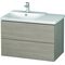Duravit Waschtischunterbau L-CUBE 820x481x555mm pine silver