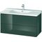 Duravit Waschtischunterbau L-CUBE 1020x481x555mm dolomiti grey hochglanz