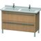 Duravit Waschtischunterbau X-LARGE 1200x470x668mm europäische eiche