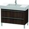 Duravit Waschtischunterbau X-LARGE 1000x470x588mm kastanie dunkel