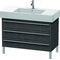 Duravit Waschtischunterbau X-LARGE 1000x470x588mm eiche dunkel gebürstet