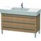 Duravit Waschtischunterbau X-LARGE 1200x470x588mm europäische eiche