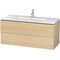 Duravit Waschtischunterbau L-CUBE 1220x481x550mm mediterrane eiche