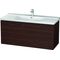 Duravit Waschtischunterbau L-CUBE 1220x481x555mm nussbaum gebürstet