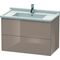 Duravit Waschtischunterbau L-CUBE 469x820x558mm cappuccino hochglanz