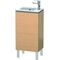 Duravit Waschtischunterbau L-CUBE 294x420x704mm Ans rechts eiche gebürstet