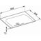 Keuco Keramik-Waschtisch X-LINE 655x17x494mm o HL-boh we