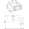 Keuco Waschtischunterbau X-LINE 800x400x490mm Inox