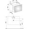Keuco Waschtischunterbau X-LINE 800x605x490mm trüffel