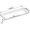 Keuco Keramik-Waschtisch X-LINE 1208x17x494mm o HL-boh we