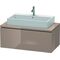 Duravit Konsolenunterschrank L-CUBE 400x1020x547mm cappuccino hochglanz