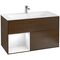 V&B Waschtischunterschrank FINION 996x591x498mm Regalele. glos. wh Wln ven