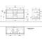 V&B Waschtischunterschrank FINION 1200x603x501mm AP Glas wh ma anthr. ma