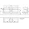 V&B Waschtischunterschrank FINION 1600x603x501mm AP Glas wh ma anthr. ma