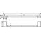 HG Badetuchhalter AddStoris 648mm mattschwarz