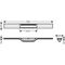 HG Duschrinne RainDrain Flex kürzbar, freie Montage 700mm chrom