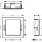 HG Wandnische XtraStoris Minimalistic m offen. Ra 300x300x100mm mattschwarz