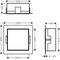 HG Wandnische XtraStoris Rock m befliesb. Tür 300x300x140mm ES optic