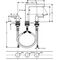 HG 3-Loch-Waschtischarmatur FINORIS 160 m Push-Open Ablaufgarnitur 1 1/4Zoll chr
