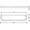 Hewi Ablage SERIE 477 matt weiße Glasplatte umbra