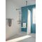 Hewi Vorhangstange SERIE 801 d= 33mm 1000x1000mm, 20 Ringe aquablau