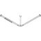 Hewi Vorhangstange SERIE 801 d= 33mm 900x900mm, 18 Ringe stahlblau