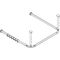 Hewi Vorhangstange SERIE 801 d= 33mm 1500x1500x1500mm 46 R. tsw