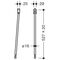 Hewi Bodenstütze SERIE 801 f Stützklappgr Länge 527mm signalweiß
