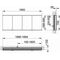 Keuco Spiegelschrank ROYAL MODULAR 2.0 Breite 1900mm Höhe 700mm Tiefe 120mm