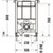 Duravit Wand-WC-Element DURASYSTEM 500x840mm, Standard, Trockenbau