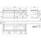 V&B Waschtischunterschrank LEGATO 1600x550x500mm Glossy White