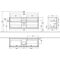 V&B Waschtischunterschrank FINION 1600x603x501mm AP Gl bl ma gls wh lacq.