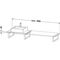 Duravit Konsole BRIOSO 30mm Stärke, 1 Ausschnitte weiß matt