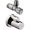 Eckventil AXOR mit Schuber stainless steel optic