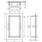 Wandnische XtraStoris Original mit Rahmen 300x150x70mm betongrau
