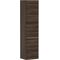 HG Hochschrank Xelu Q 1650x400x350mm NB dunkel Griff mattweiß