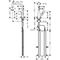 Einhebel-Küchenmischer Metris M71 ComfortZone 220, Eco, 2 jet, sBox chrom