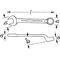 Ringmaulschlüssel 603 SW 17mm L.200mm Form B Spezialstahl HAZET