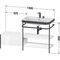 Duravit Waschtischset HAPPY D.2 PLUS 1400x490mm o HL nordic weiß seidenmatt