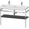 Duravit Waschtischset HAPPY D.2 PLUS 1175x490mm ein Hahnloch weiß seidenmatt