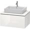 Duravit Waschtischunterbau L-CUBE 820x547mm 1 Ausz. we hgl La ES NB mitte