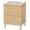 Duravit Waschtischset L-CUBE 600x480mm 2 Au o HL we ma ES NB mitte