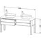 Duravit Waschtischunterbau LUV 1733x570mm 2 Au No we sdm ES Ahorn links