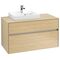 V&B Waschtischunterschrank COLLARO 100x54,8x50cm WT li m LED-B. Nordic Oak