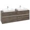 V&B Waschtischunterschrank COLLARO 160x54,8x50cm m LED-B. Stone Oak